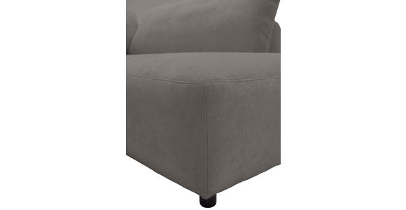 ECKSOFA  in Chenille Grau  307/224 cm  - Schwarz/Grau, KONVENTIONELL, Kunststoff/Textil (307/224cm) - Hom`in