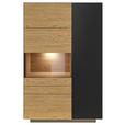 HIGHBOARD 91/141/40 cm  - Wildeiche/Anthrazit, Natur, Holz/Holzwerkstoff (91/141/40cm) - Dieter Knoll