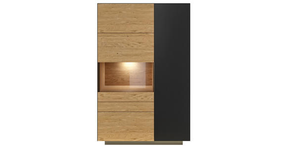 HIGHBOARD 91/141/40 cm  - Wildeiche/Anthrazit, Natur, Holz/Holzwerkstoff (91/141/40cm) - Dieter Knoll