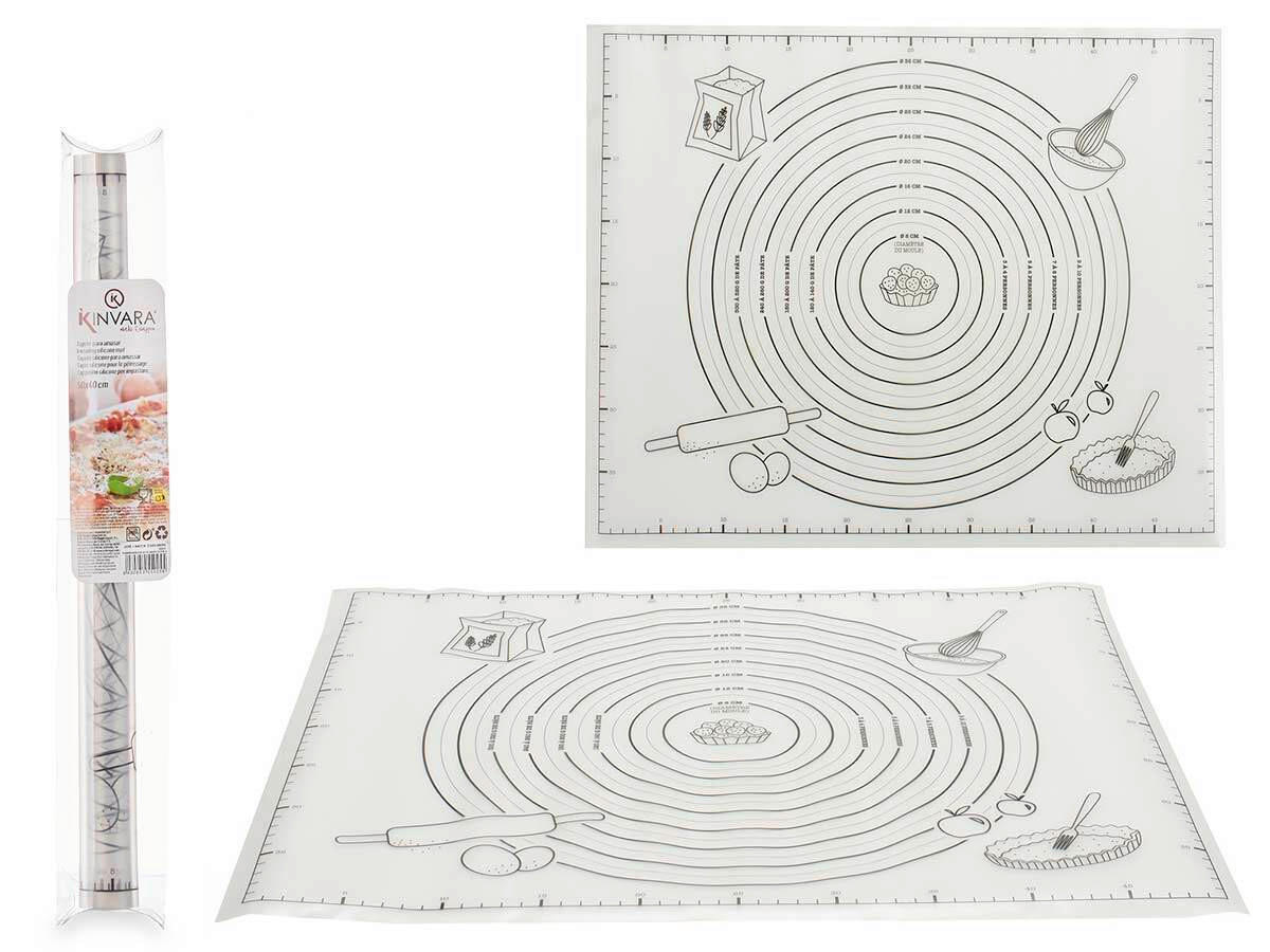 PODLOGA ZA PEČENJE KINVARA  - bijela, Basics, plastika (51/42cm)
