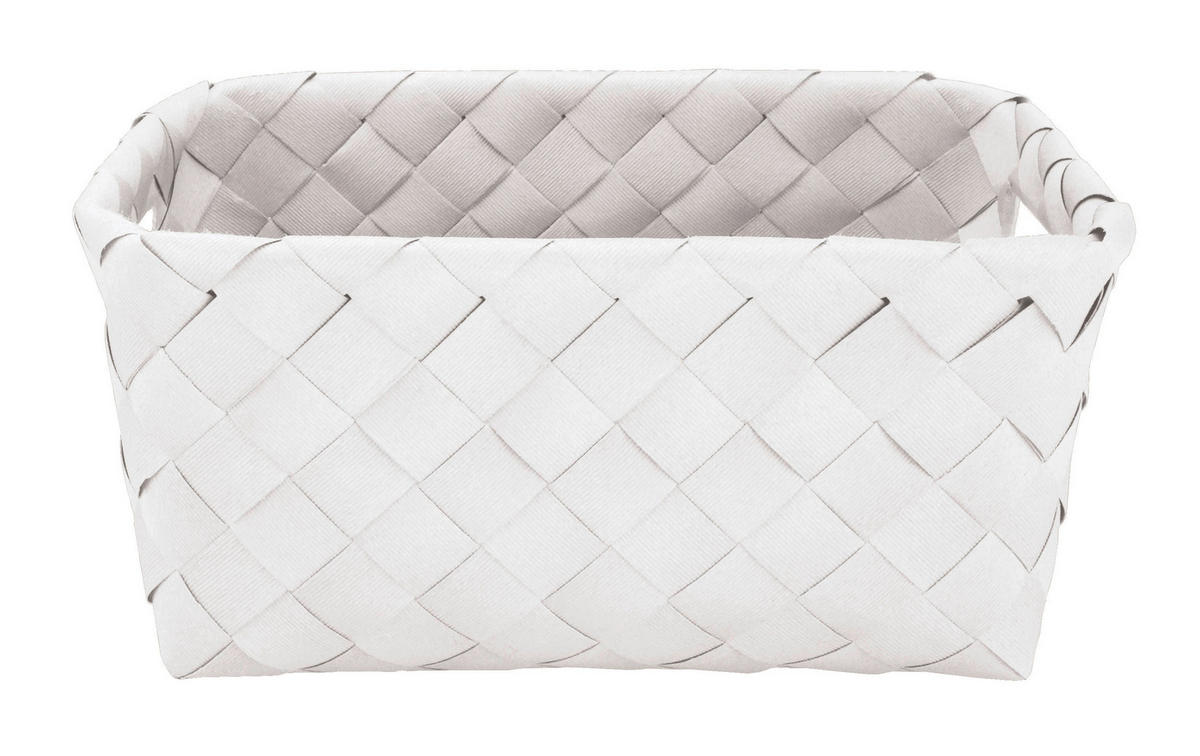 COȘULEȚ PENTRU DEPOZITARE    28/18,5/12 cm  - alb, Basics, plastic (28/18,5/12cm) - Kleine Wolke