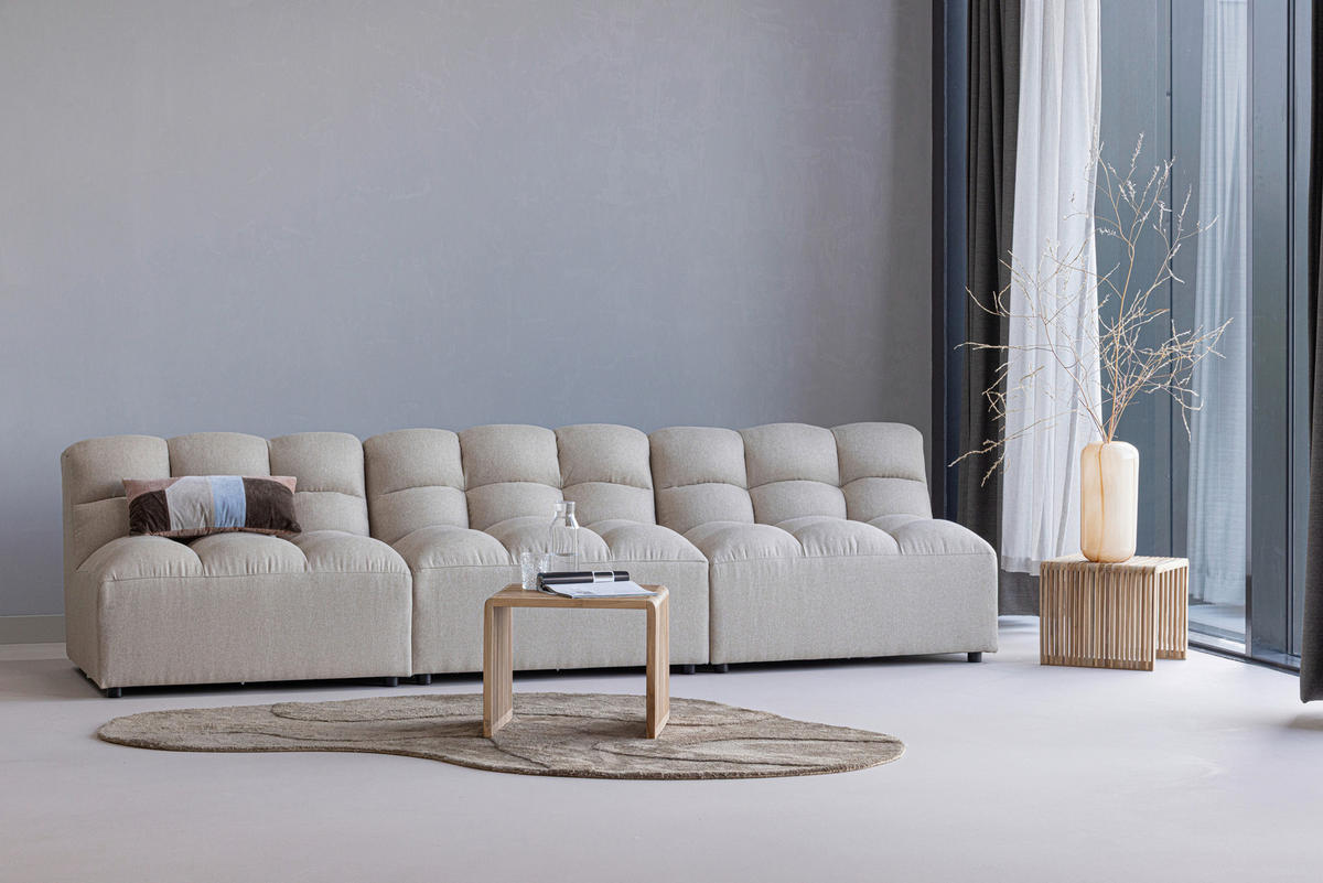 BEISTELLTISCH 55/30/55 cm Jasmijn Teakholz Naturfarben rechteckig  - Naturfarben, Design, Holz (55/30/55cm) - Livetastic