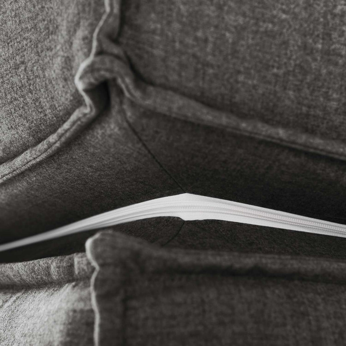 BOXSPRINGBETT 140/220 cm  in Anthrazit  - Anthrazit/Schwarz, Design, Kunststoff/Textil (140/220cm) - home24