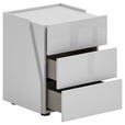 NACHTSCHRANK 48,3/59,5/44,3 cm  - Schwarz/Weiß, Design, Holzwerkstoff/Kunststoff (48,3/59,5/44,3cm) - Novel