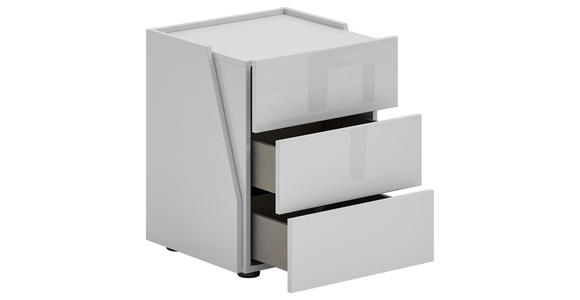 NACHTSCHRANK 48,3/59,5/44,3 cm - Schwarz/Weiß, Design, Holzwerkstoff/Kunststoff (48,3/59,5/44,3cm) - Novel