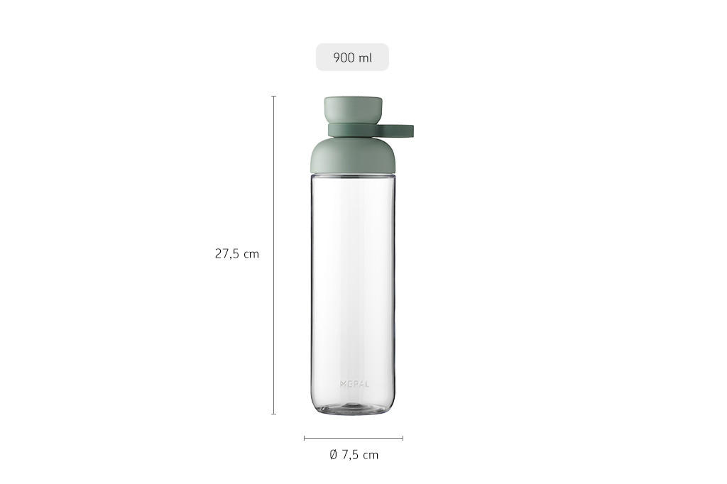 UNIVERSALFLASCHE  - Grün, KONVENTIONELL, Kunststoff (9/7,5/27,5cm) - Mepal