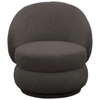 SESSEL in Chenille Dunkelbraun  - Dunkelbraun/Beige, MODERN, Textil (82/80/82cm) - Livetastic