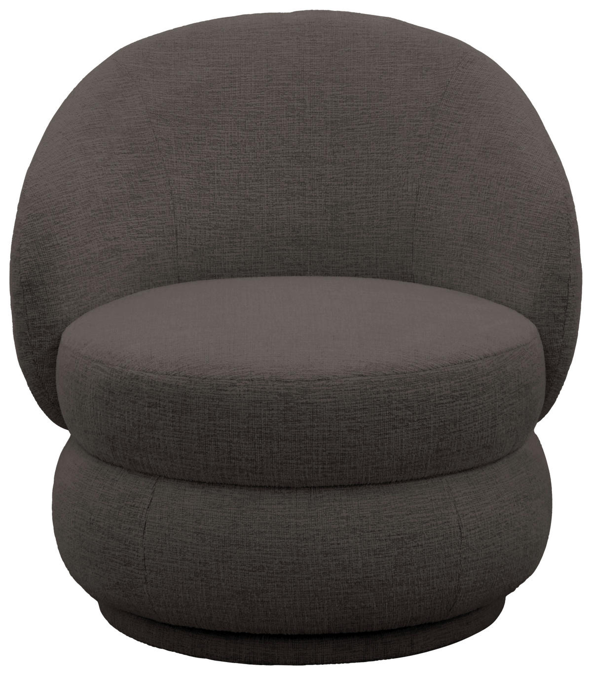 SESSEL in Chenille Dunkelbraun  - Dunkelbraun/Beige, MODERN, Textil (82/80/82cm) - Livetastic