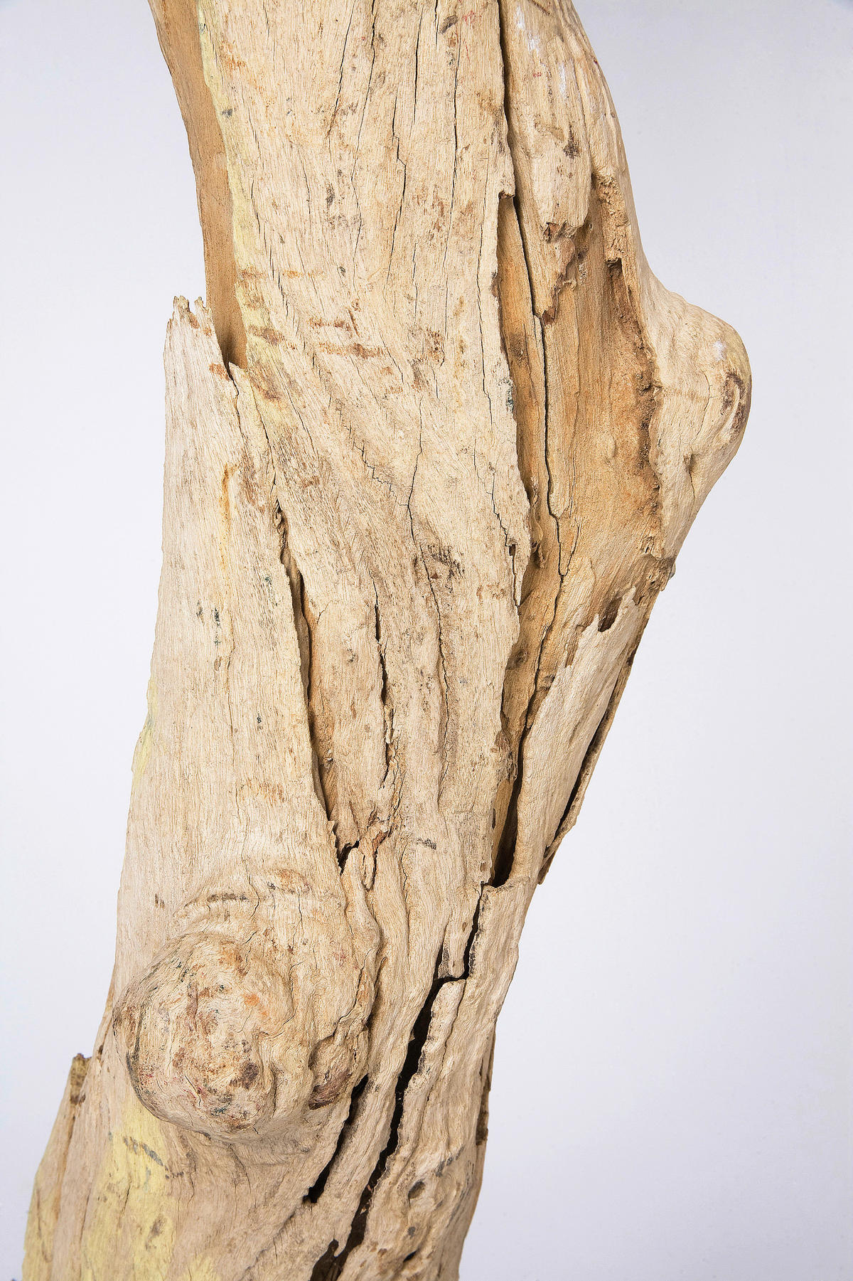 STEHLEUCHTE 52/171/52 cm  - Schwarz/Naturfarben, Natur, Holz/Textil (52/171/52cm) - Kare-Design