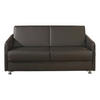 SCHLAFSOFA in Leder Braun  - Chromfarben/Braun, Design, Leder/Metall (209/84/100cm) - Bali