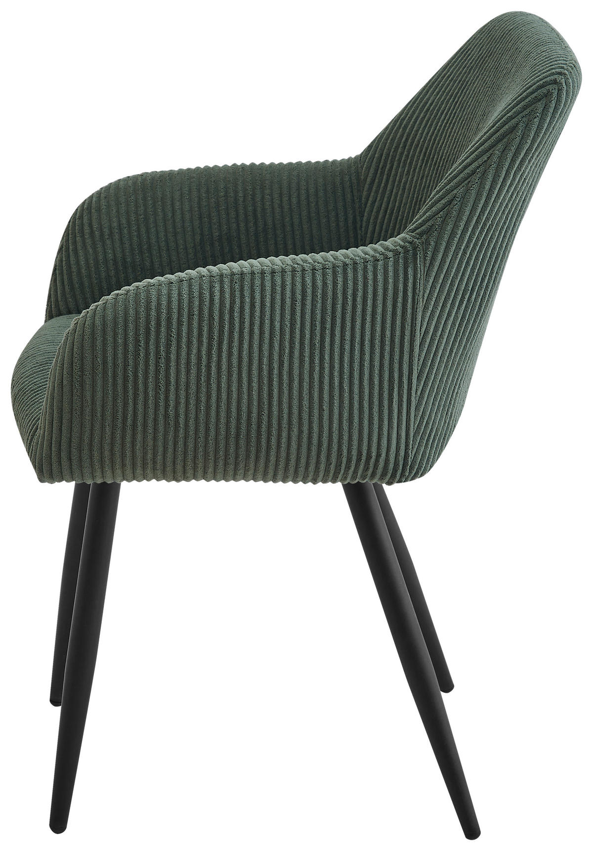 ARMLEHNSTUHL   Webstoff  - Schwarz/Grün, Design, Textil/Metall (56/83,5/59cm) - Ti'me