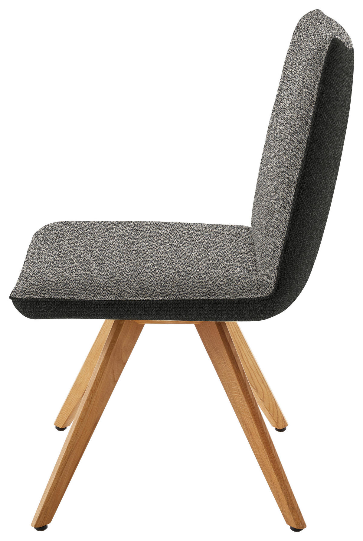 STUHL  in Flachgewebe  - Eichefarben/Anthrazit, Design, Holz/Textil (48/91/63cm) - Koinor