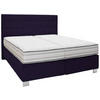 BOXSPRINGBETT 180/200 cm  in Schwarz  - Alufarben/Schwarz, KONVENTIONELL, Holzwerkstoff/Textil (180/200cm) - Dieter Knoll