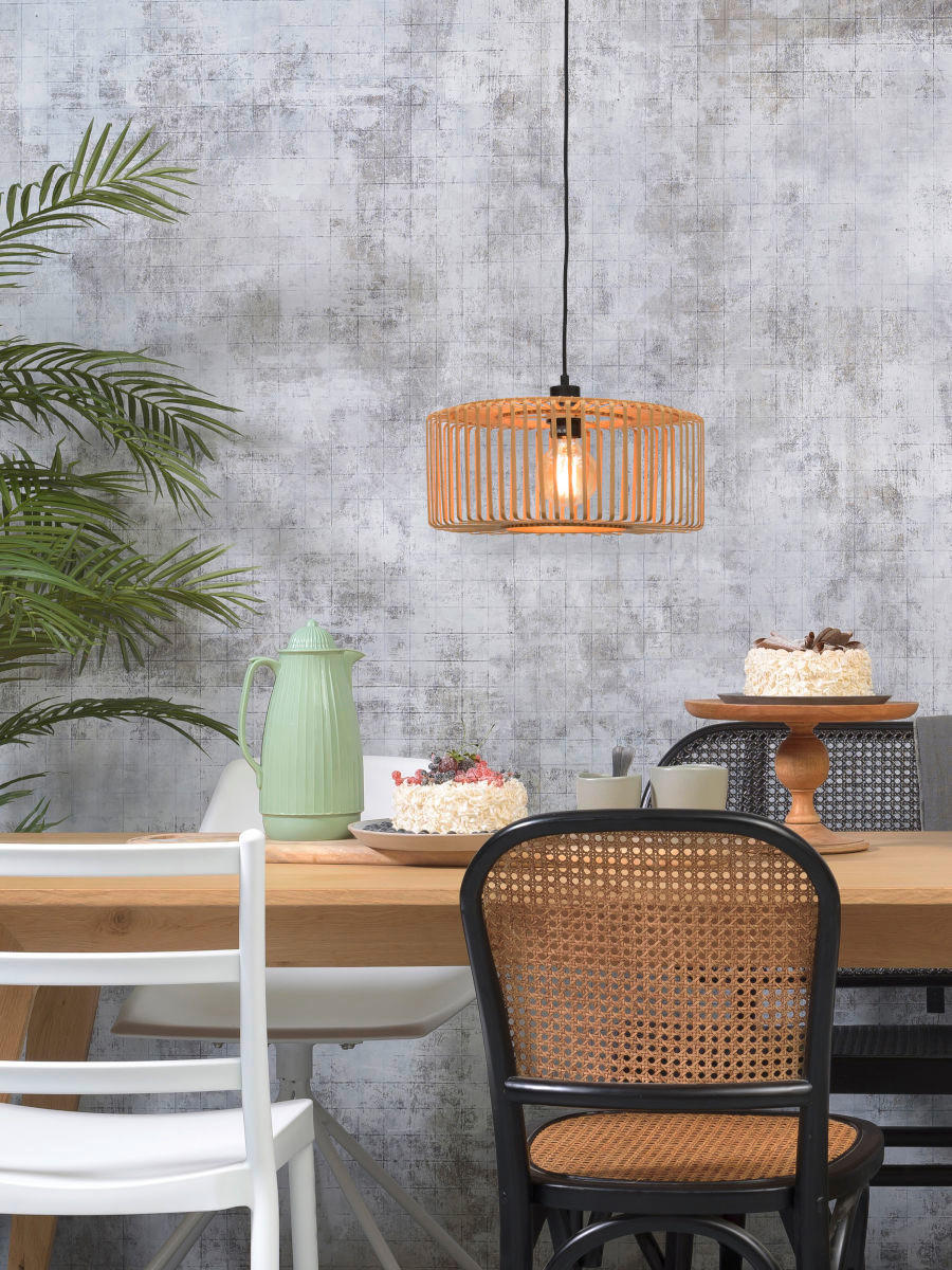 HÄNGELEUCHTE GOOD&MOJO 40/20 cm - Naturfarben, Trend, Holz (40/20cm) - Good & Mojo