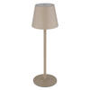 AKKU-TISCHLEUCHTE VANNIE 11,5/36 cm   - Sandfarben, Design, Kunststoff/Metall (11,5/36cm) - Globo