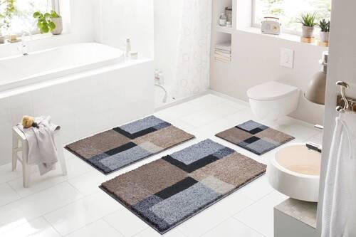 KOBERČEK DO KÚPEĽNE, 60/100 cm - čierna/sivohnedá, Basics, textil/plast (60/100cm) - Grund