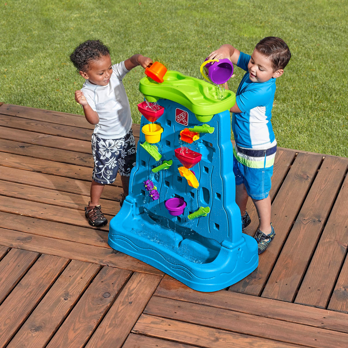 WASSERSPIELWAND DISCOVERY WALL Blau  - Blau, KONVENTIONELL, Kunststoff (71,12/84,45/41,27cm) - Ambia Garden