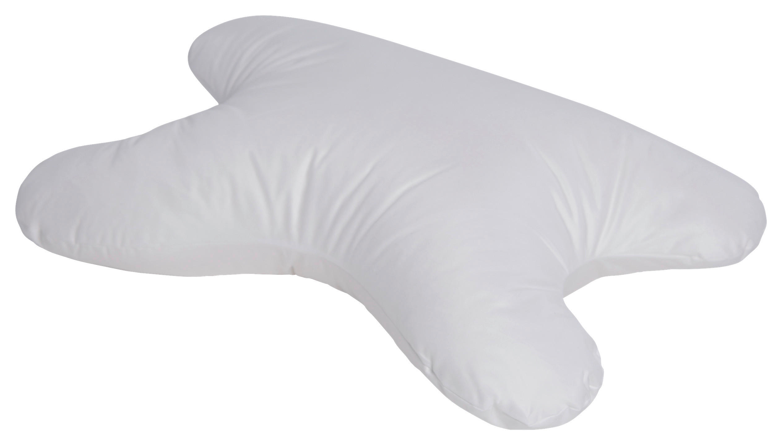 VANKÚŠ POD HLAVU, 40/60 cm - biela, Basics, textil (40/60cm) - Hefel Textil