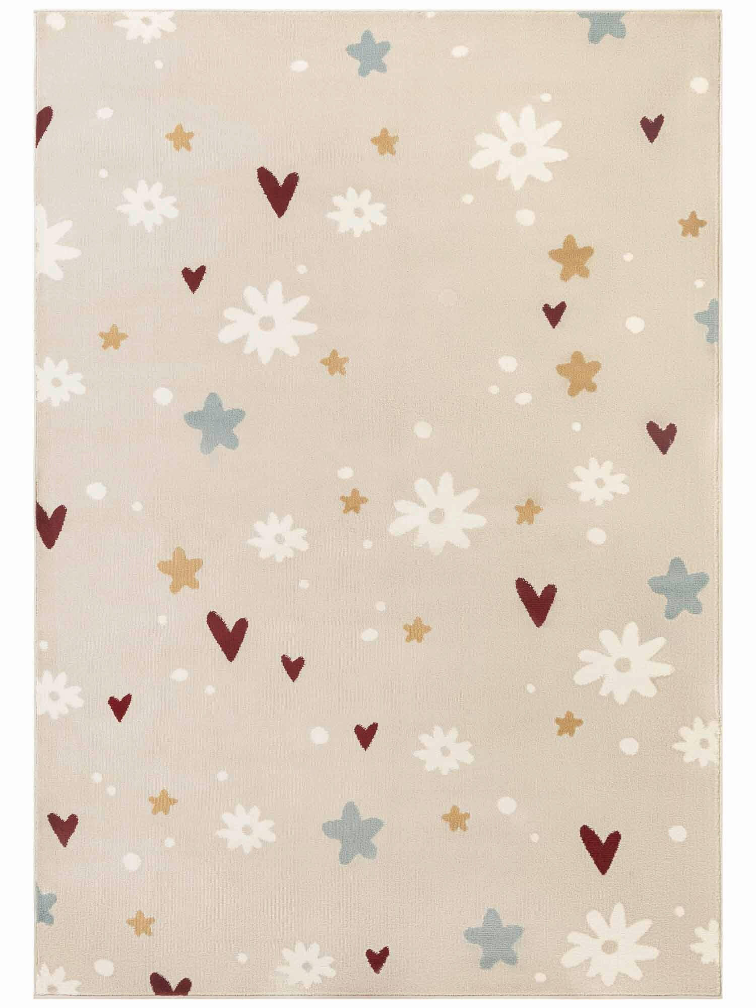 KINDERTEPPICH 200/290 cm Adventures Blume  - Beige/Multicolor, Design, Kunststoff/Textil (200/290cm) - Hanse Home
