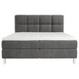 BOXBETT 180/200 cm  in Grau  - Chromfarben/Grau, Design, Holz/Holzwerkstoff (180/200cm) - Esposa