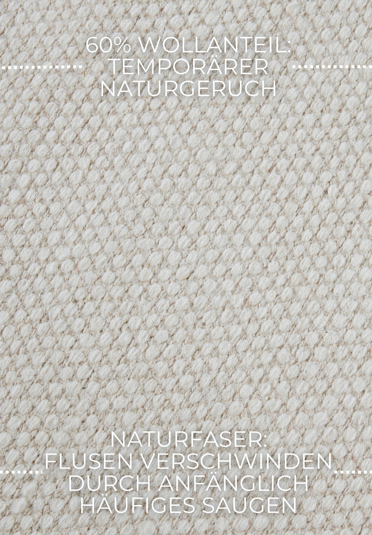 WEBTEPPICH 160/230/230 cm Delhi Weiß  - Weiß, Basics, Textil (160/230/230cm) - Elle Decoration
