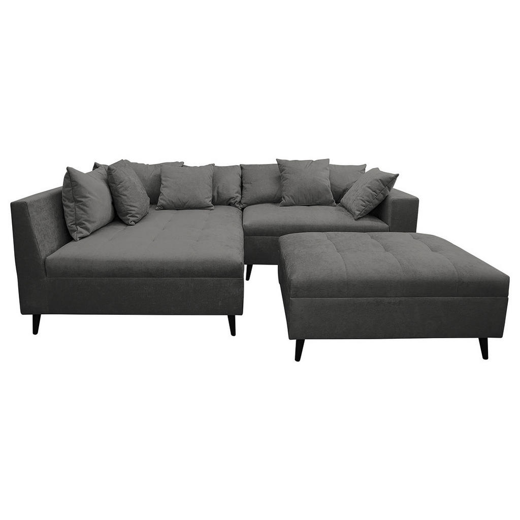 MID.YOU ROHOVÁ SEDAČKA, textil, šedá