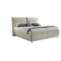 POLSTERBETT 180/200 cm  in Greige  - Weiss/Greige, Konventionell, Holz/Textil (180/200cm) - Dieter Knoll