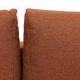 ECKSOFA in Flachgewebe Rostfarben  - Rostfarben/Eiche Wotan, KONVENTIONELL, Holz/Textil (255/157cm) - Carryhome