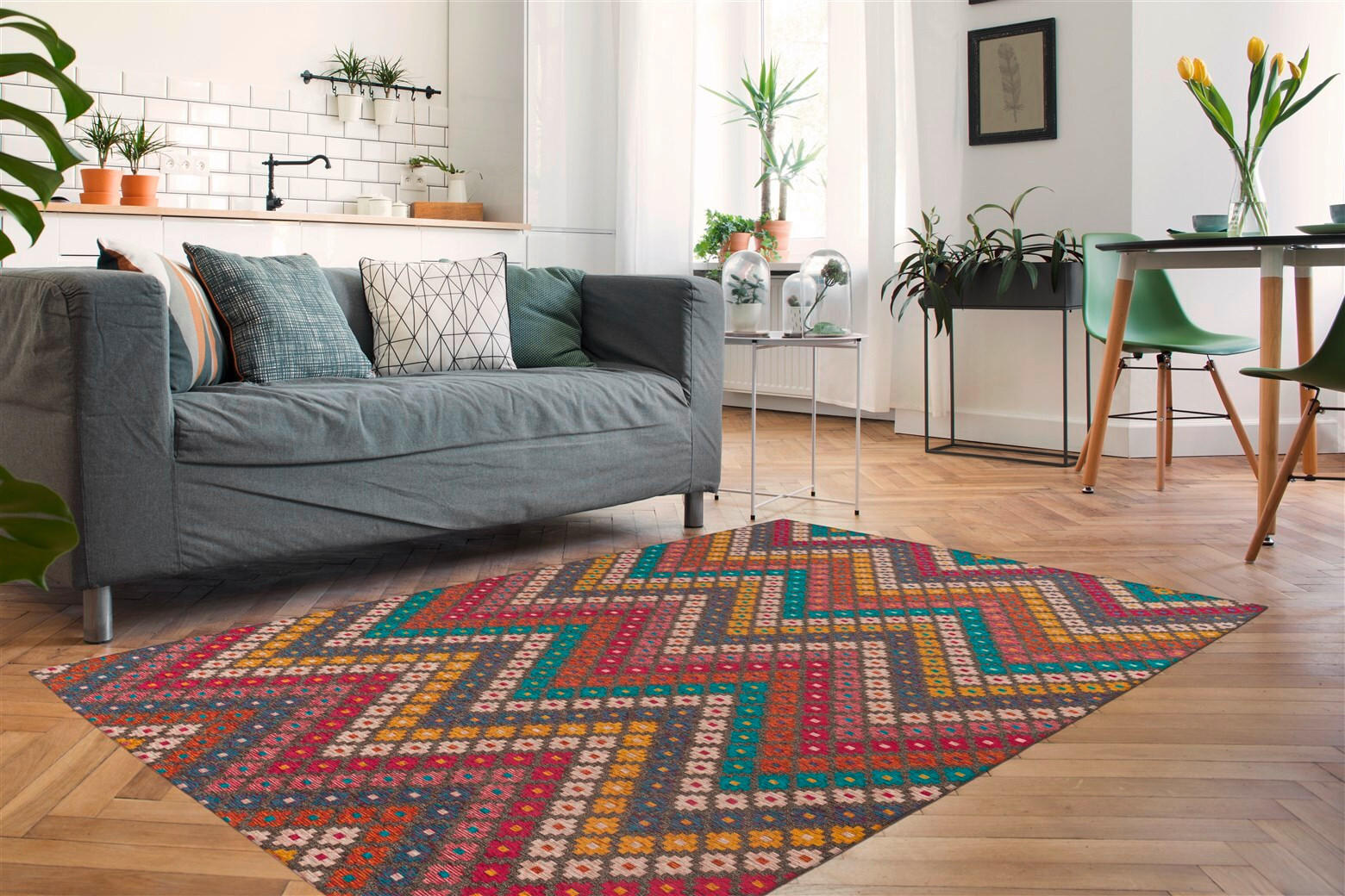 TEPPICH 120/180 cm Primavera 225 Multi Multicolor  - Multicolor, KONVENTIONELL, Textil (120/180cm)
