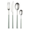 BESTECKSET HIVE 16-teilig Stahl  - Edelstahlfarben/Salbeigrün, Basics, Kunststoff/Metall (25,5/7/5,3cm) - Pintinox