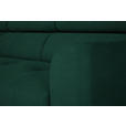 ECKSOFA in Feincord Waldgrün  205/280 cm  - Waldgrün/Schwarz, Design, Textil/Metall (205/280cm) - Xora