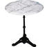 BISTROTISCH rund Weiß - Schwarz/Weiß, KONVENTIONELL, Stein/Metall (60/73cm) BISTROTISCH rund Weiß - Schwarz/Weiß, KONVENTIONELL, Stein/Metall (60/73cm)