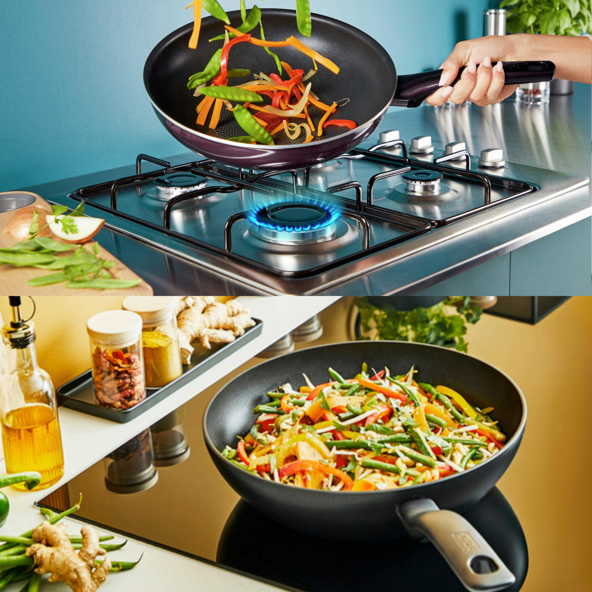 BRATPFANNE So Expert Titanium Antihaftbeschichtung 20 cm  - Schwarz, Basics, Metall (20cm) - Tefal