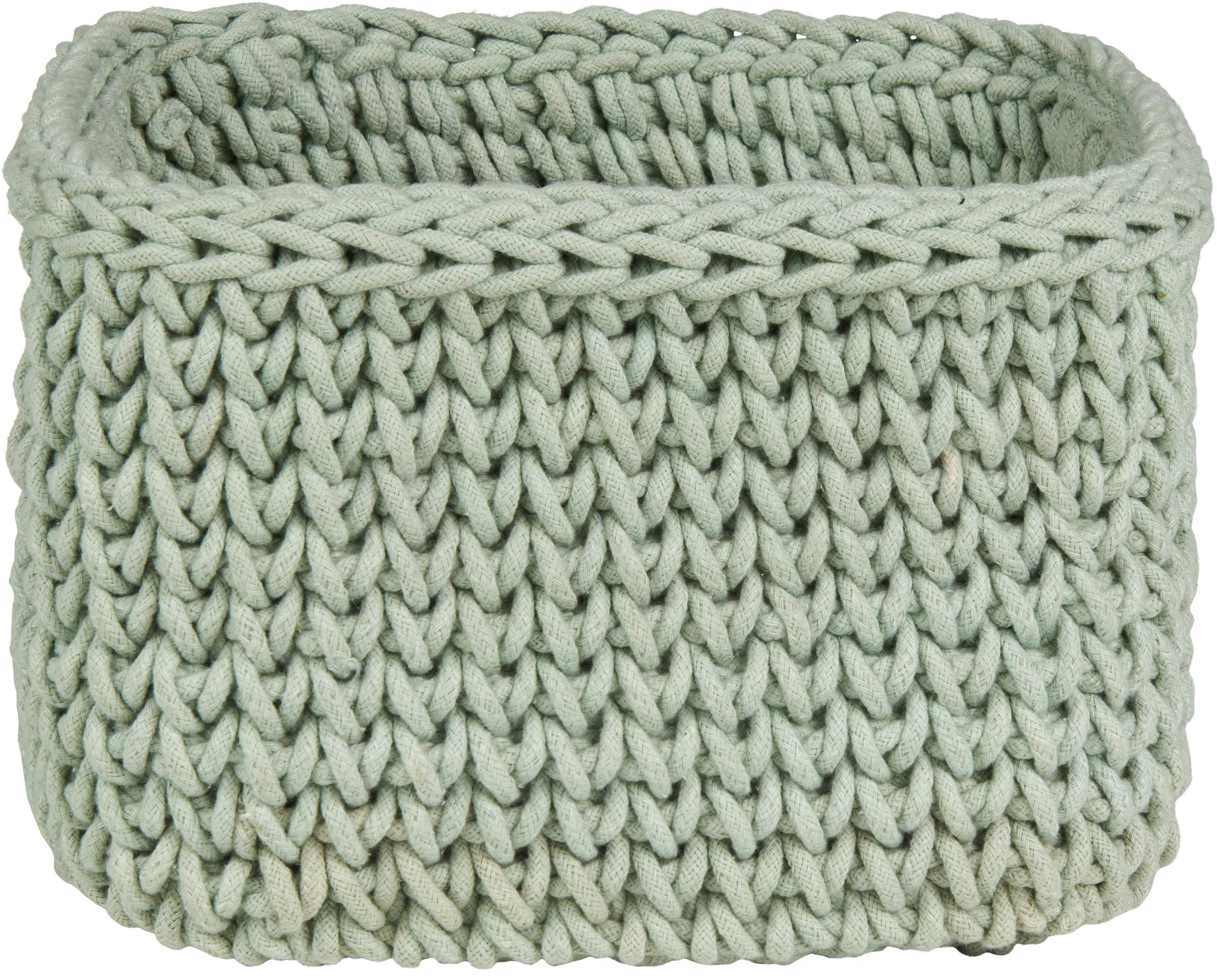 AUFBEWAHRUNGSKÖRBCHEN    24/18/24 cm  - Grün, Basics, Textil (24/18/24cm) - Patinio
