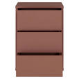 NACHTSCHRANK 50/69/42 cm  - Silberfarben/Terracotta, Trend, Holzwerkstoff/Kunststoff (50/69/42cm) - Carryhome