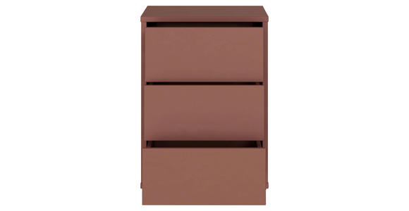 NACHTSCHRANK 50/69/42 cm  - Silberfarben/Terracotta, Trend, Holzwerkstoff/Kunststoff (50/69/42cm) - Carryhome