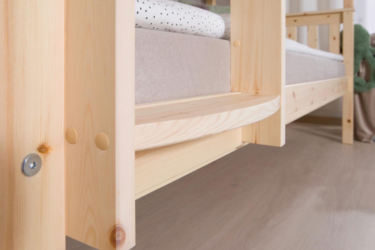 ETAGENBETT 90/200 cm Naturfarben  - Naturfarben, Modern, Holz (90/200cm) - MID.YOU