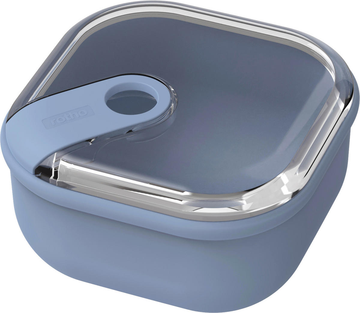 FRISCHHALTEDOSE Ela 0,425 L  - Blau/Transparent, Basics, Kunststoff (12/12/7,2cm) - Rotho