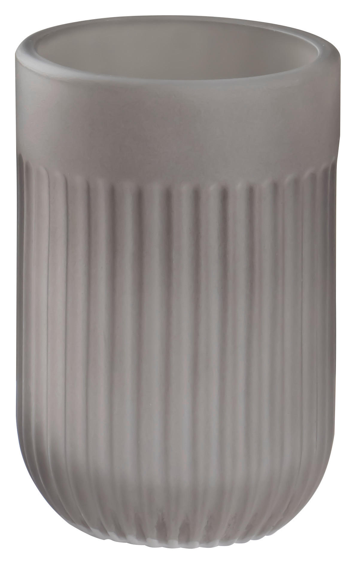 ZAHNPUTZBECHER Glas  - Grau, Basics, Glas (7,5/10,5/7,5cm) - Sadena