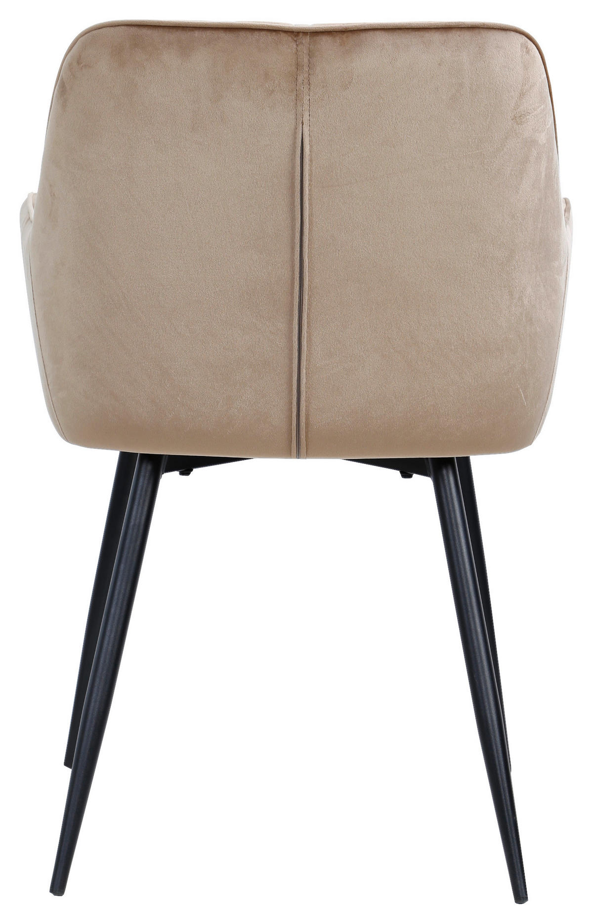 KAROSSZÉK fekete, bézs  - bézs/fekete, Design, textil/fém (56/79/58cm) - Carryhome