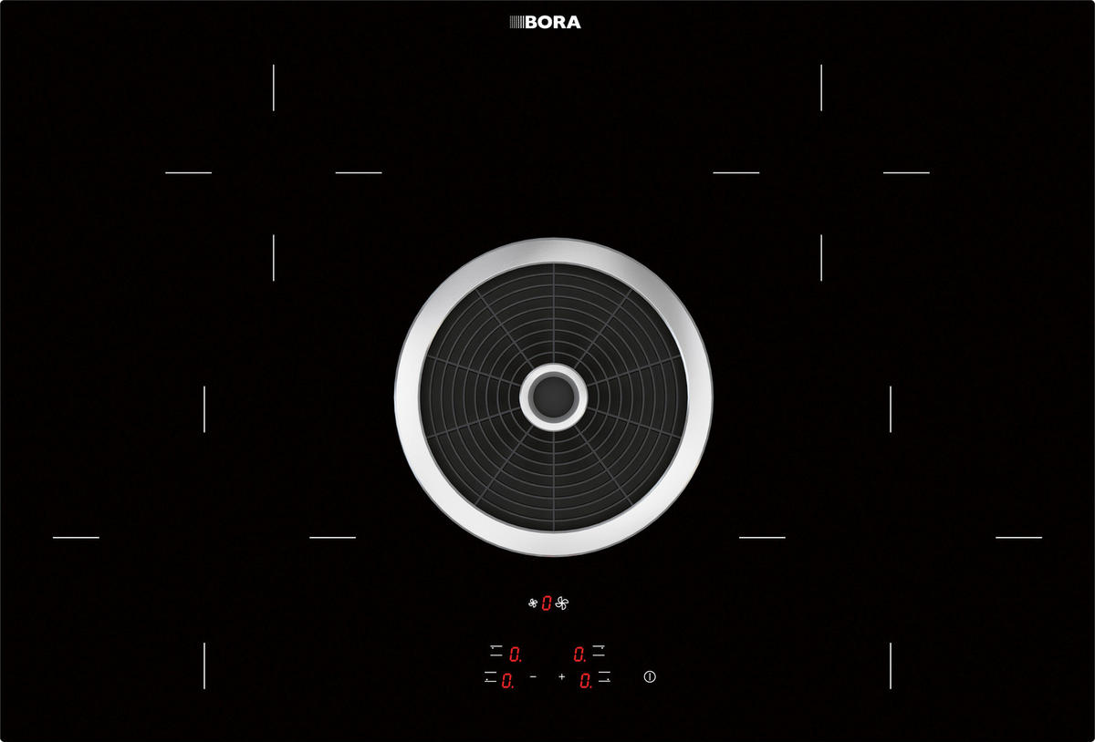 KOCHFELD-DUNSTABZUG-KOMBI BHU  - Edelstahlfarben/Ahornfarben, Design, Glas/Metall (76/19,6/51,5cm) - Bora