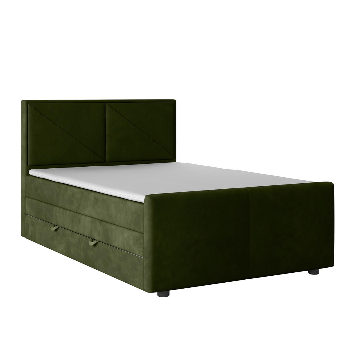 BOXSPRINGBETT 140/200 cm  in Grün  - Grün, Modern, Holz/Kunststoff (140/200cm) - MID.YOU