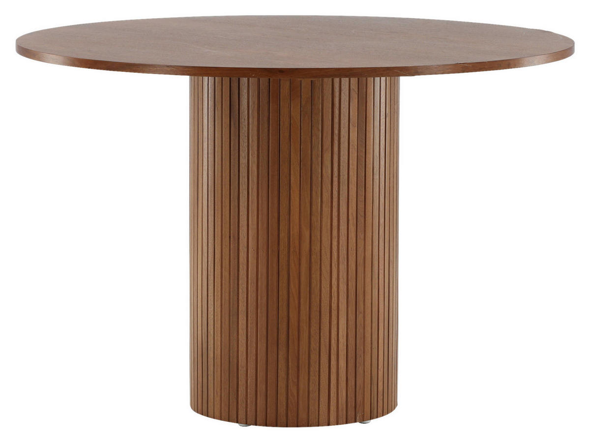 ESSTISCH in Holzwerkstoff 110/110/75 cm  - Walnussfarben, Design, Holzwerkstoff (110/110/75cm) - Livetastic