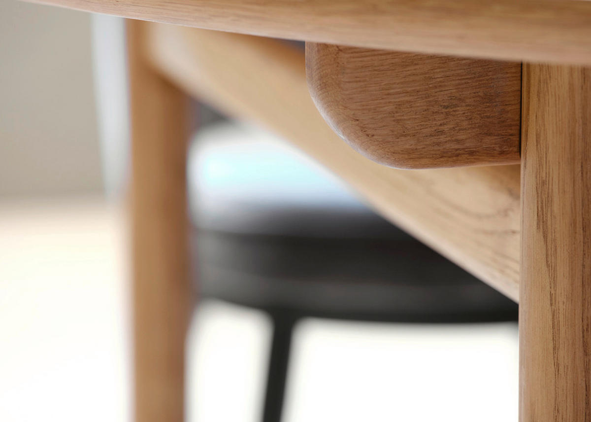 MATBORD ekfärgad  utdragbar, finns i olika storlekar  - ekfärgad, Design, trämaterial (120cm) - Lomoco