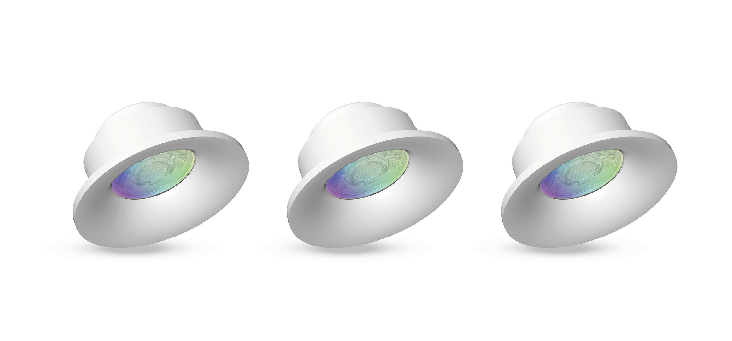 LED-SPOT-SET TINT 9/4,5/9 cm   - Weiß, Basics, Kunststoff (9/4,5/9cm) - Tint