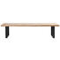 SITZBANK 200/44/40 cm in Eichefarben, Schwarz - Eichefarben/Schwarz, Natur, Holz/Metall (200/44/40cm) - Landscape SITZBANK 200/44/40 cm in Eichefarben, Schwarz - Eichefarben/Schwarz, Natur, Holz/Metall (200/44/40cm) - Landscape