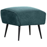 HOCKER in Textil Türkis  - Türkis/Schwarz, Design, Textil/Metall (60/49/53cm) - Landscape