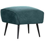 HOCKER in Textil Türkis  - Türkis/Schwarz, Design, Textil/Metall (60/49/53cm) - Landscape