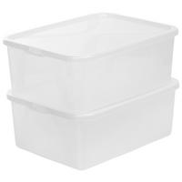 BOX MIT DECKEL 36,3/26,6/13,4 cm  - Transparent, Basics, Kunststoff (36,3/26,6/13,4cm) - Rotho