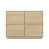 SIDEBOARD Japandi  in 111/82,5/41,5 cm  - Eichefarben, Design, Holzwerkstoff (111/82,5/41,5cm) - MID.YOU